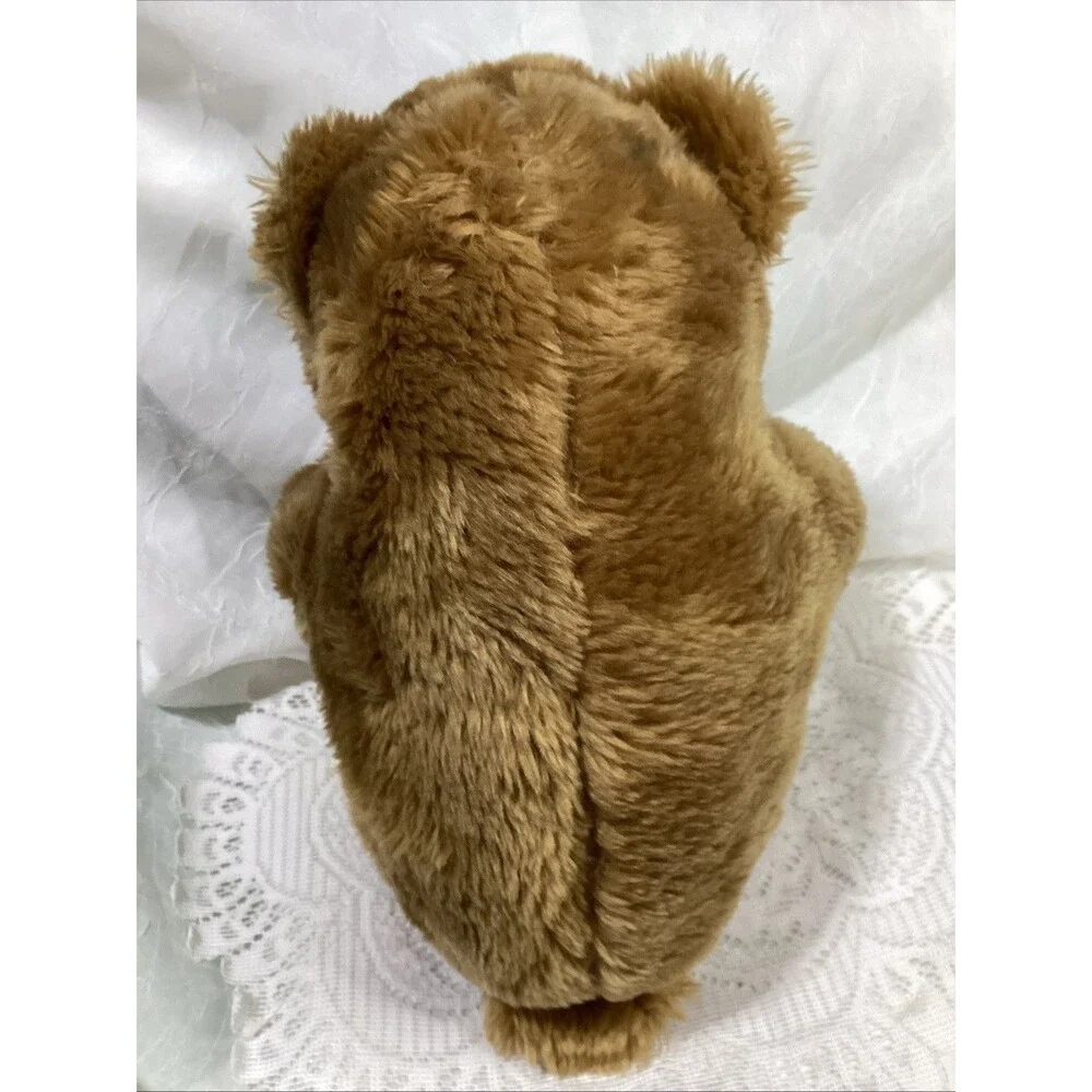 Vintage Roly Poly Brown Bear Sitting Pot Belly California Stuffed Toys Animal